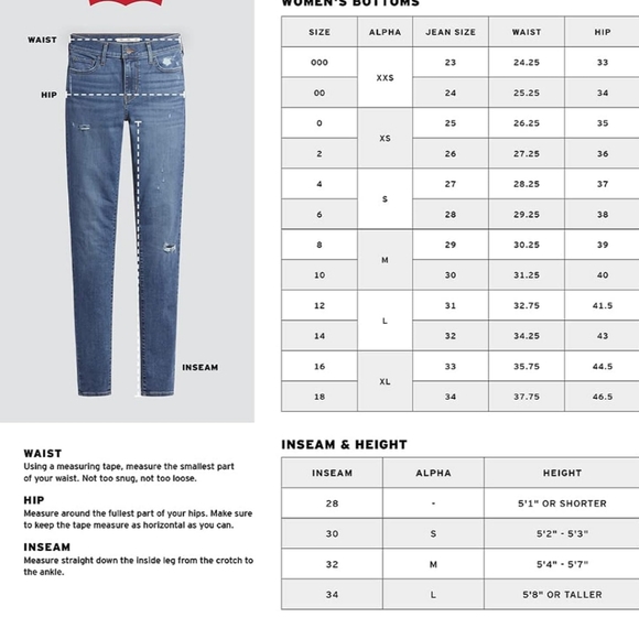 Levi's Women's Ribcage Bootcut Jeans Light Indigo, 32" plus, 26 28 regular sizes - Picture 8 of 10